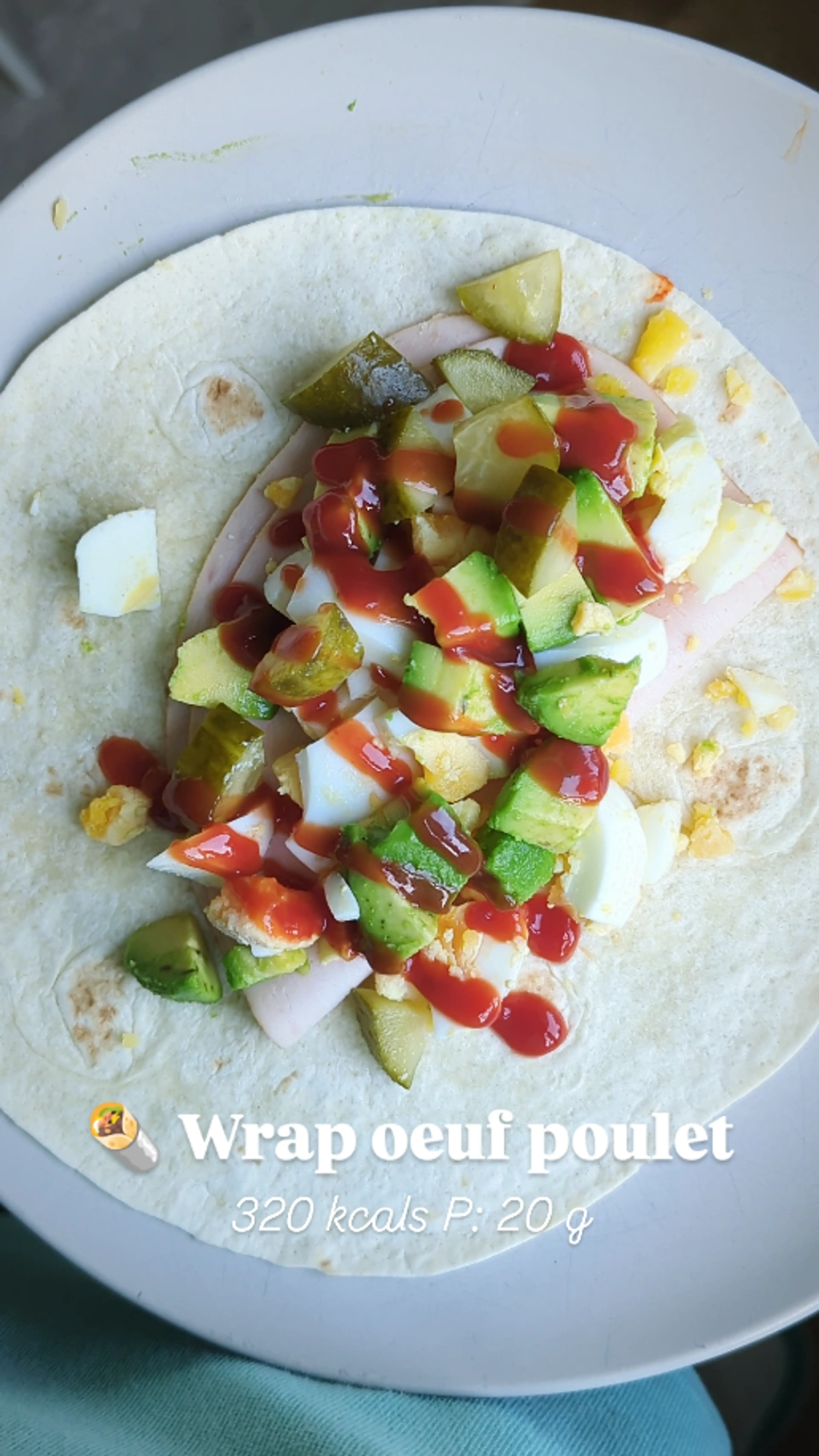 🌯 Wrap Poulet Oeuf